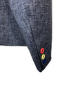 GUESS Boys' Knit Single Breasted Blazer Heather Blue 14 Long Sleeve L4RN04KC3H0