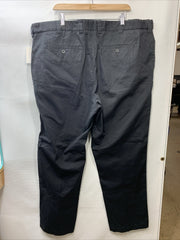 DXL Big + Tall Essentials Men's Big and Tall Flat-Front Twill Pants Size 46/32