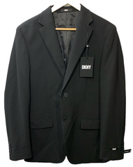 DKNY Men's Modern Fit High Performance Suit Separates Size 38R Long Sleeve Black