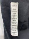 Haggar Men's Black Straight Fit Flat Front Dress Long Pants Size 33Wx30L