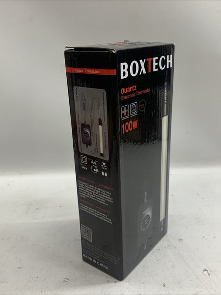 Boxtech Aquarium Heater Electronic Thermostat Explosion Proof 100W 0.46a 41-80