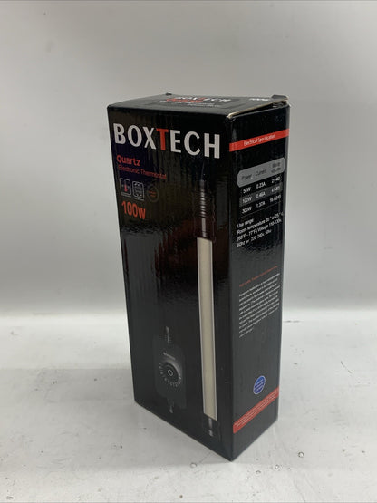 Boxtech Aquarium Heater Electronic Thermostat Explosion Proof 100W 0.46a 41-80