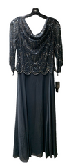 J Kara Beaded Dress Long Dress Formal Evening Dress Pull On (Size 6P)