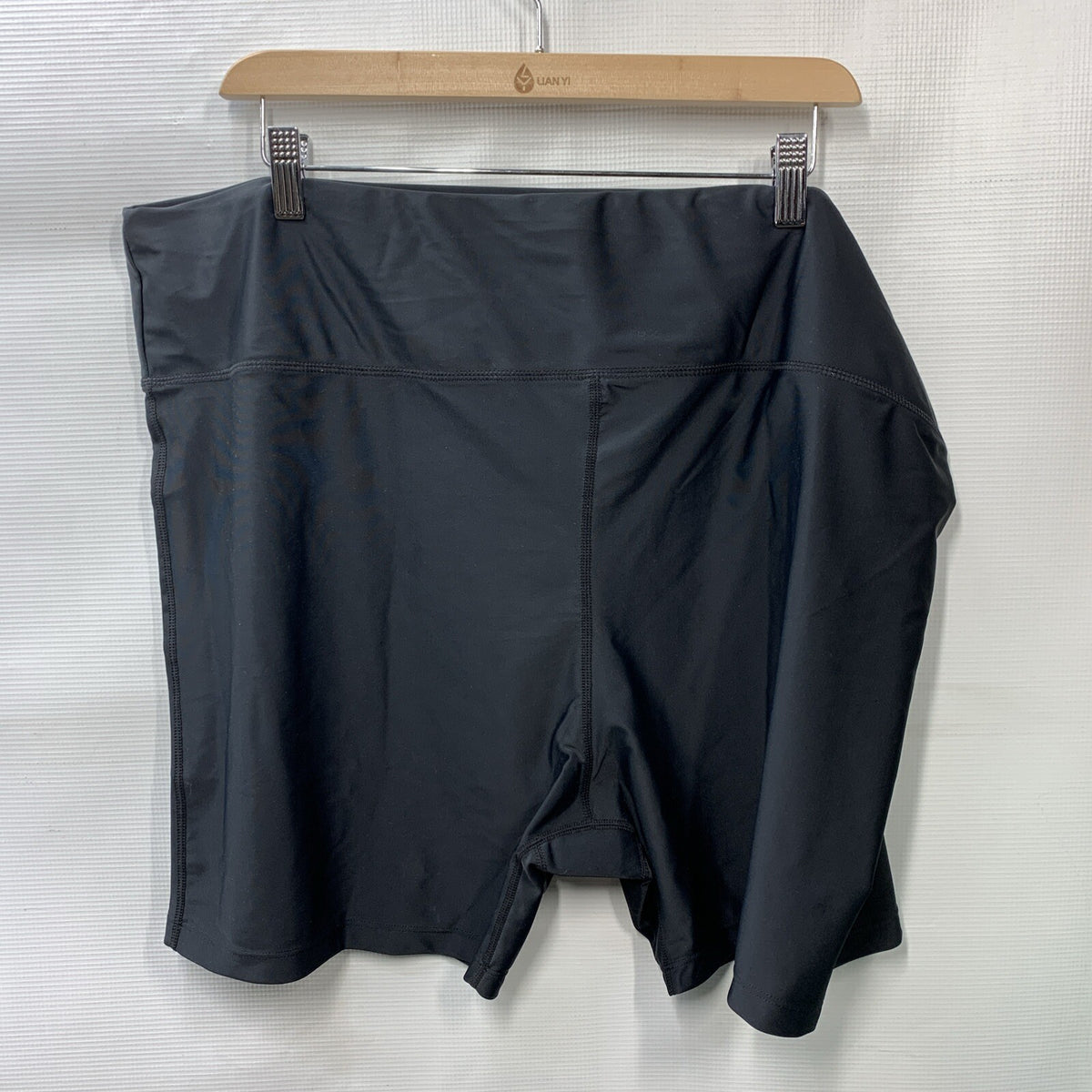Maxine Of Hollywood Standard 6" Inseam Biker Swim Short Bottoms Size 24W Black