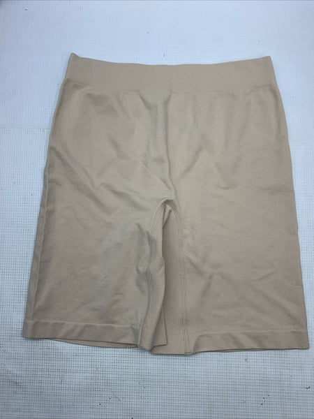 Vanity Fair Women's DAMASK NEUTRAL Seamless Smoothing Slip Short 12750E Size L