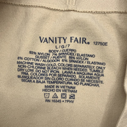 Vanity Fair Women's DAMASK NEUTRAL Seamless Smoothing Slip Short 12750E Size L