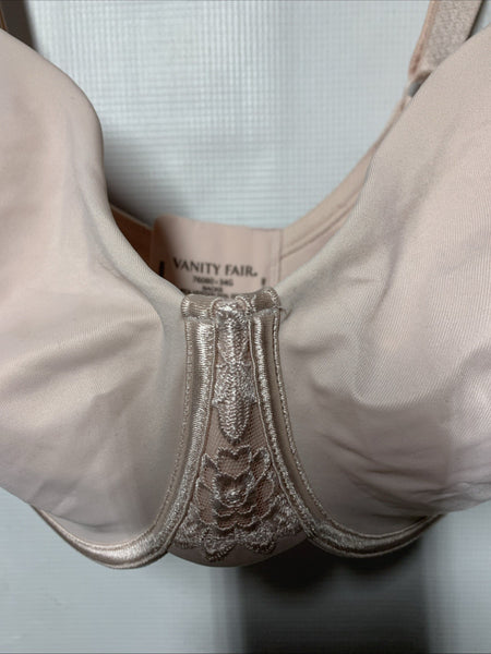 Vanity Fair Women's 76080 Beauty Back Full Figure Smoothing Minimizer Bra 34G