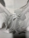 Bali 0180 Flower Bali Underwire Bra 36D White Full Coverage Lightly Lined Cup