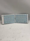 Blue Wireless Keyboard Foldable Pocket Size Bluetooth Portable Ergonomic Compact
