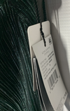 Adrianna Papell Women's Green Halter Crinkle Metallic Midi Dress 8 Green Pine