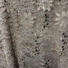 Alex Evenings Women's Tea Length Embroidered Bodice 3/4 Sleeve Size 18W Taupe