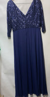 Ever-Pretty Women Elegant V-Neck Long Sleeve Sequin Party Cocktail Dress Size 16