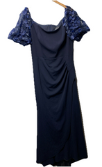 XSCAPE Floral-Sleeve Off-The-Shoulder Formal Prom Party Cocktail Dress Size 14P