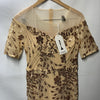 XUIBOL Women's Short Sleeve Sequin Mermaid Evening Formal Dress Size Medium