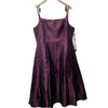 Adrianna Papell Women's Mikado Square-Neck Fit & Flare Party Midi Dress Size 18