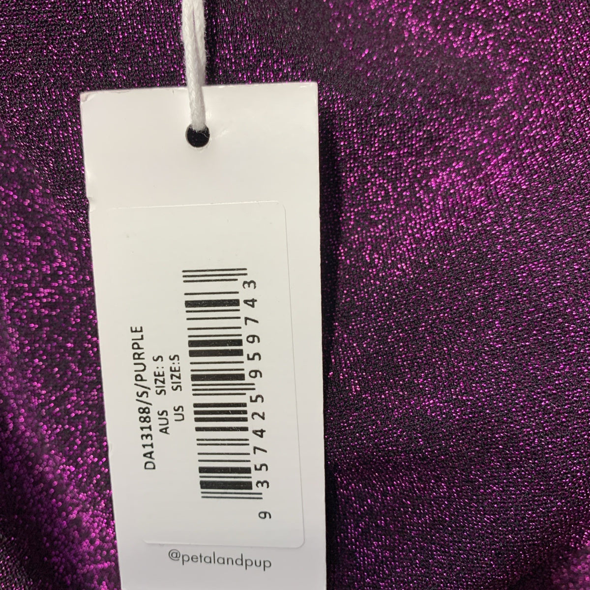 Petal & Pup Women's Santiago Off Shoulder Midi Party Cocktail Dress Small Purple