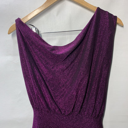 Petal & Pup Women's Santiago Off Shoulder Midi Party Cocktail Dress Small Purple