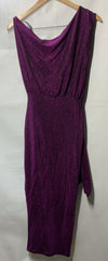Petal & Pup Women's Santiago Off Shoulder Midi Party Cocktail Dress Small Purple