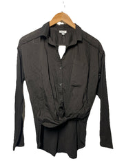 Splendid Women's Paige Shirt Long Sleeve Collared RF0W780 Casual Size XS Black