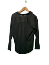 Splendid Women's Paige Shirt Long Sleeve Collared RF0W780 Casual Size XS Black