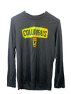 adidas Men's Columbus Crew Long Sleeve Pre-Game T-Shirt Size M Black Crew Neck