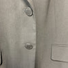Calvin Klein Women's Two Button Lux Suit Blazer Black 12 Petite Long Sleeve