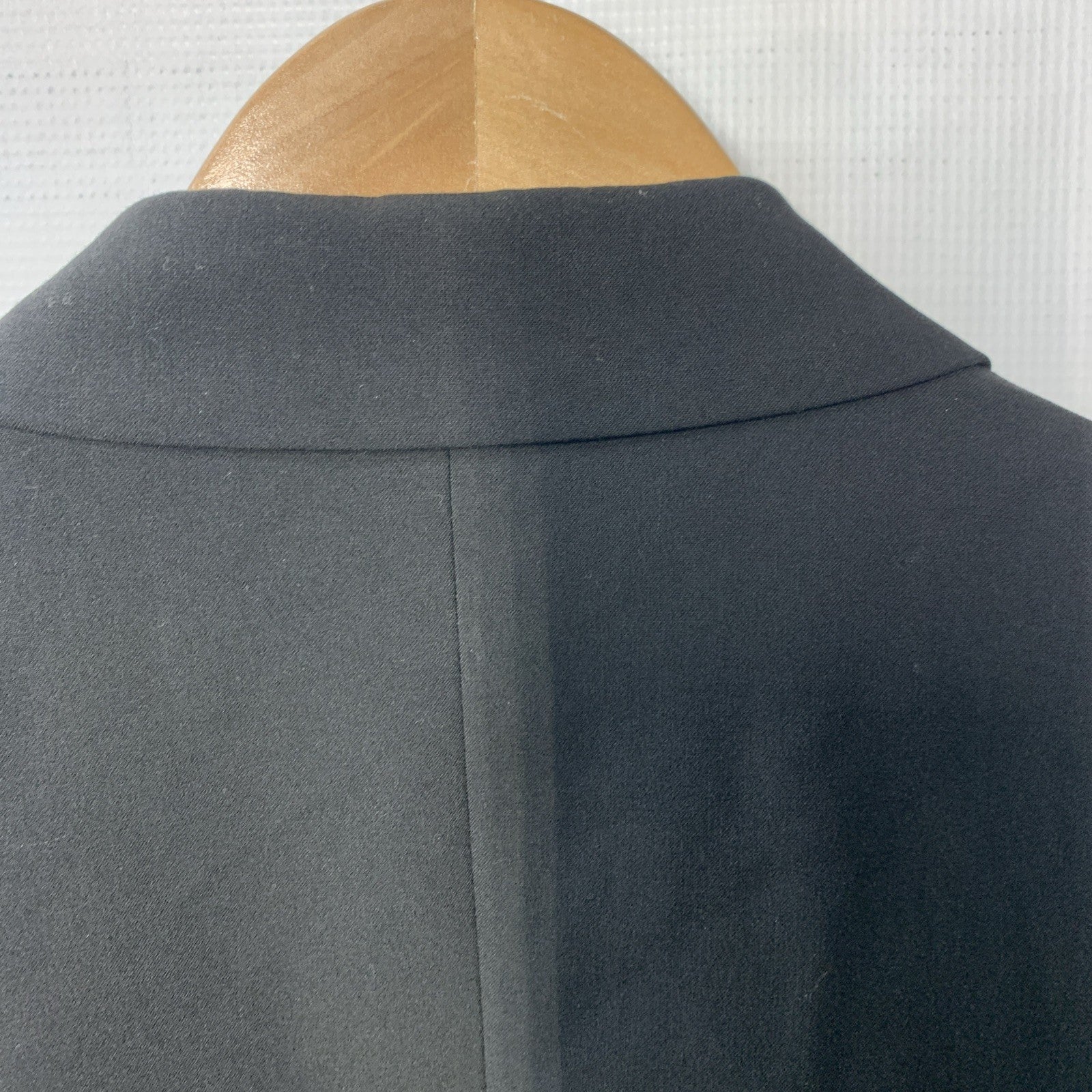 Calvin Klein Women's Two Button Lux Suit Blazer Black 12 Petite Long Sleeve