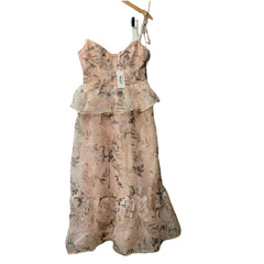 Petal & Pup Women's Kennie Midi Evening Dress Floral Elegant Sleeveless Small
