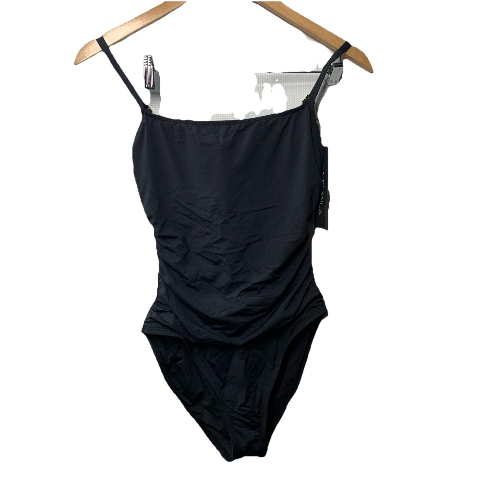 La Blanca Women's Standard Island Goddess Lingerie One Piece Swimsuit, Black, 6