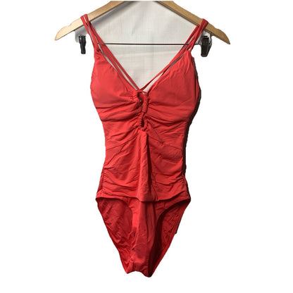 La Blanca Women's Island Goddess Underwire One Piece Swimsuit Swimwear Size 8