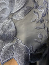 Alex Evenings Womens Wedding Formal Guest Dress 3/4 Sleeve Elegant Floral Size 8