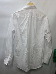 Van Heusen Mens Regular-Fit White Button Dress Shirt Size M Long Sleeve Collared