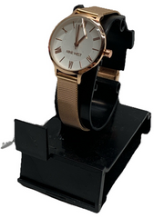 Nine West Rose Gold Wrist Watch Women's Stainless Steel Back Analog - 2228SVRG