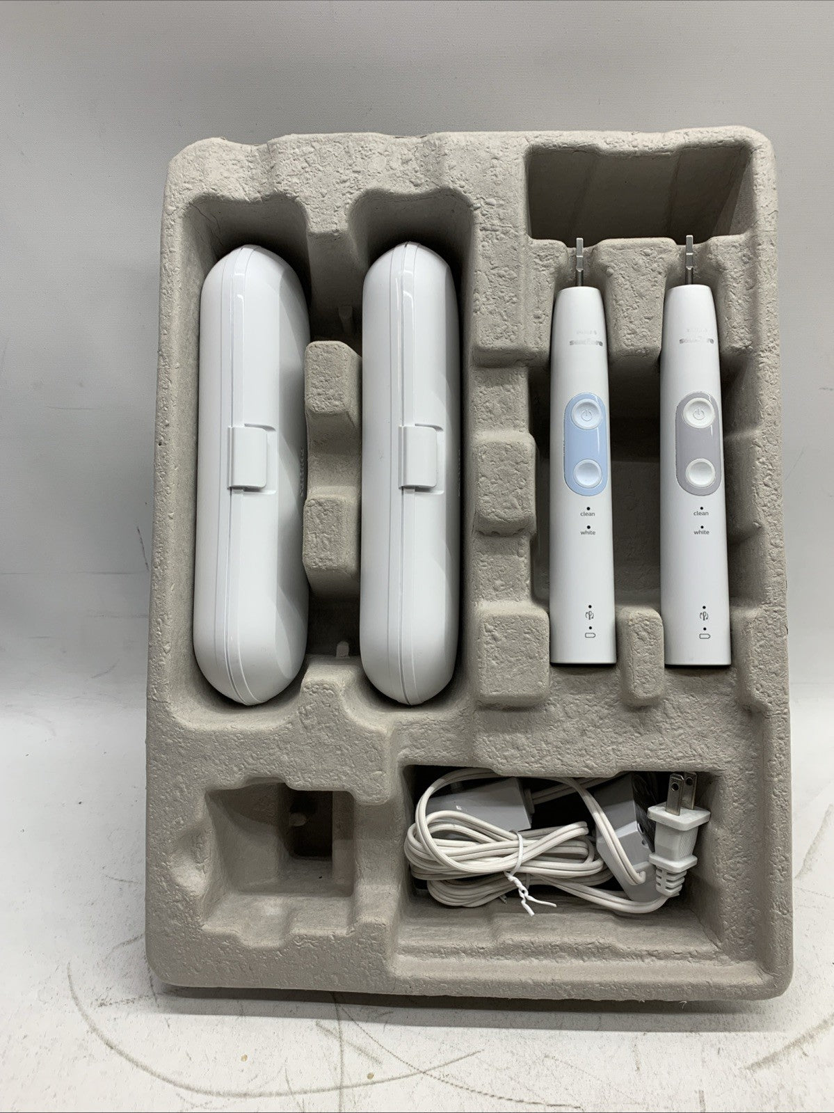Philips Sonicare OptimalClean Rechargeable Electric Toothbrush FOR PART LOT OF 2