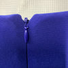 S.L. Fashions Womens Long Length Ruched Waist Formal Evening Dress Size 14P Blue