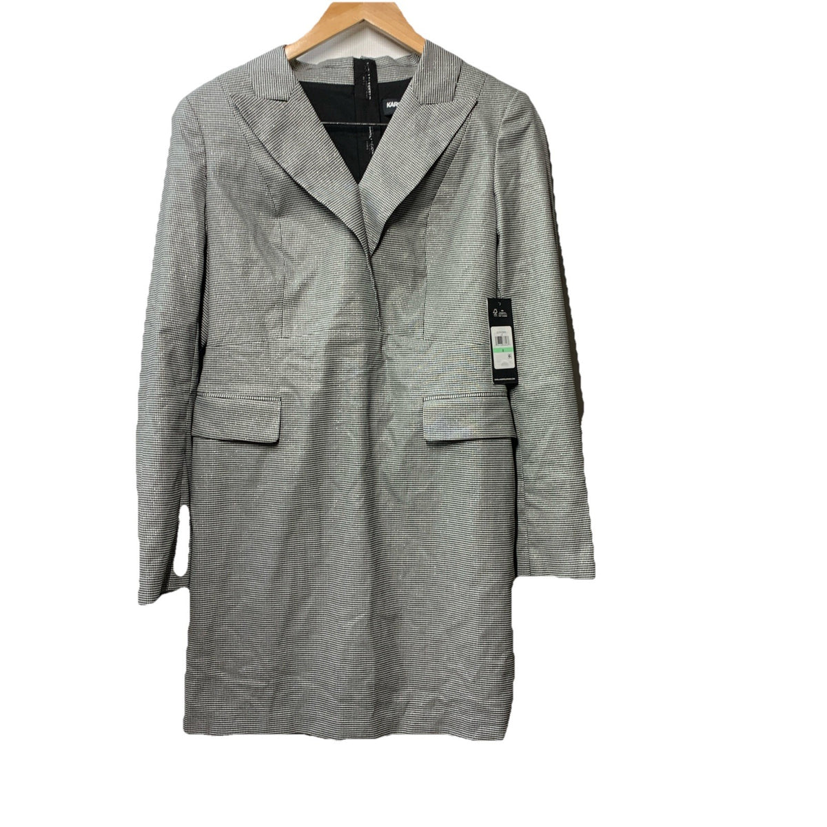 Karl Lagerfeld Paris Women's Blazer Dress Long Sleeve with Pockets - Size 8