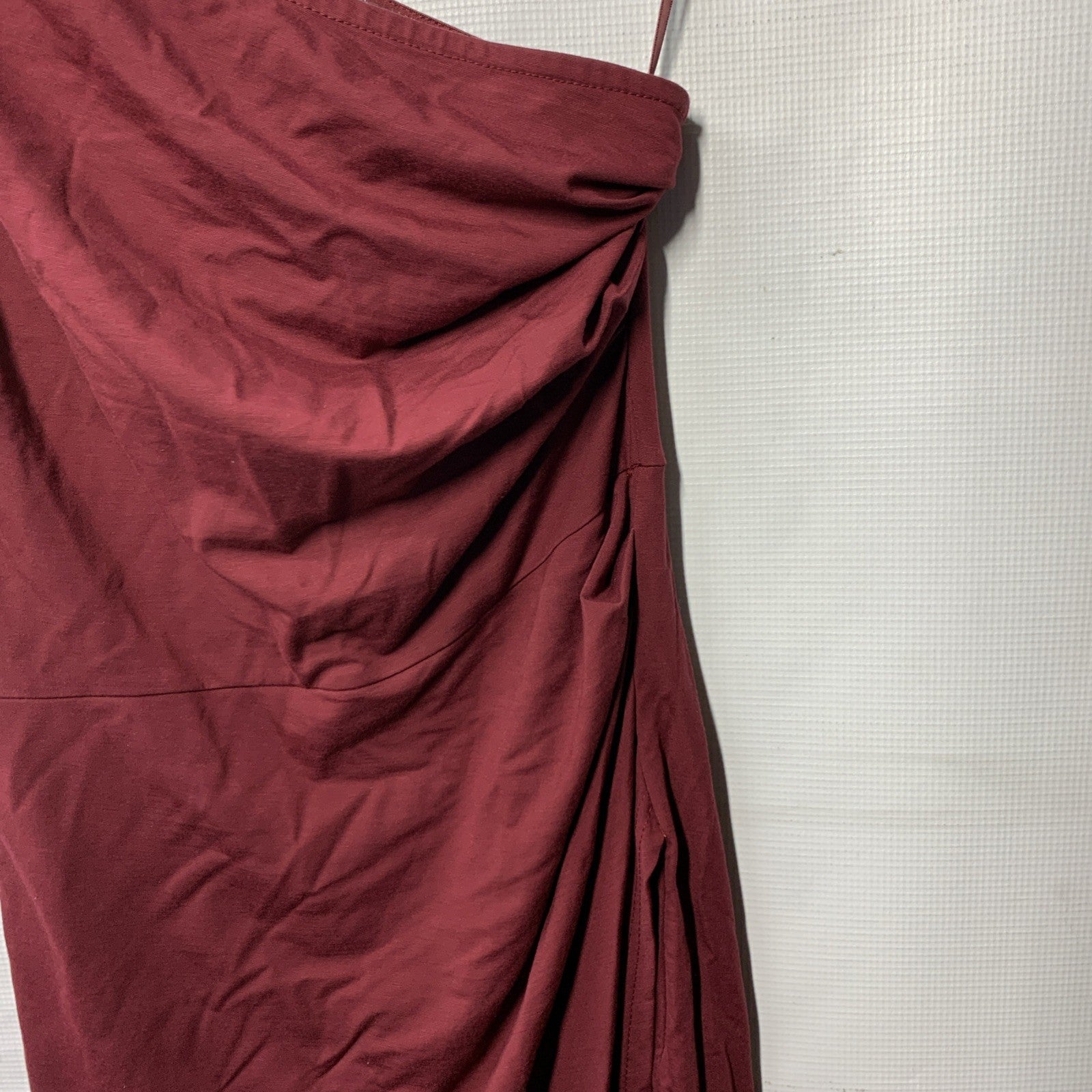 Sarin Mathews Women's One Shoulder Long Formal Dress Sleeveless Size Medium