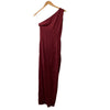 Sarin Mathews Women's One Shoulder Long Formal Dress Sleeveless Size Medium