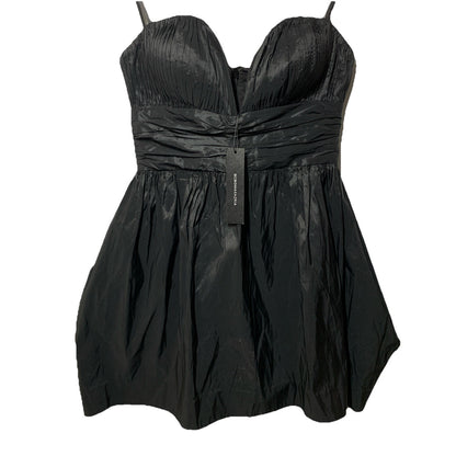 BCBGMAXAZRIA Women’s Maxazria Black Mini Strapless Ruched Evening Dress Size 6