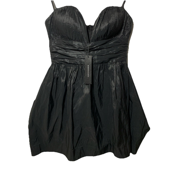 BCBGMAXAZRIA Women’s Maxazria Black Mini Strapless Ruched Evening Dress Size 6