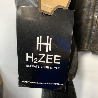 H2ZEE G-1 Force Aviator Flight A-2 Jacket Distressed Long Sleeve Collar Size 2XL