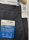 Kenneth Cole Reaction Recycled Micro-check Trouser Flat Front Dress Pant 32Wx32L