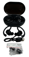 Rulefiss Q38 Black True Wireless Ear Hook Active Noise Cancelling Earbuds Black