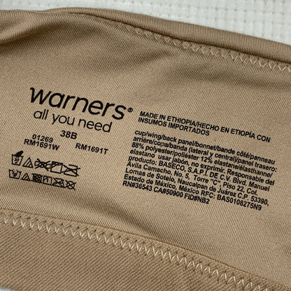 Warners Women's Cloud 9 Wire-Free Contour Bra 01269-212 Size 38B Super Soft