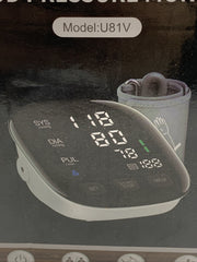 Upper Arm Electronic Blood Pressure Monitor U81V Black/white 2x199 Sets Memory