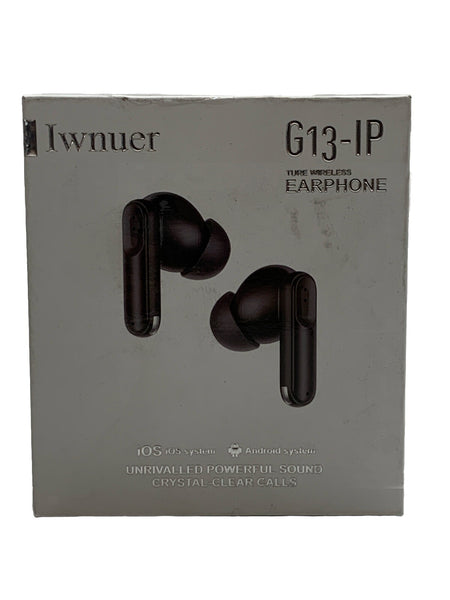 Wireless Earbuds Bluetooth 5.4 Headphones 42H Long Playtime LED Power Black