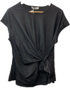 GRACE KARIN Womens Cap Sleeve Tops 2025 Summer Tie Waist Crew Size 2XL Black