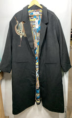 TEREA Women's Nicolette Belted Trench Coat 5XL Black Light-weight with Pockets