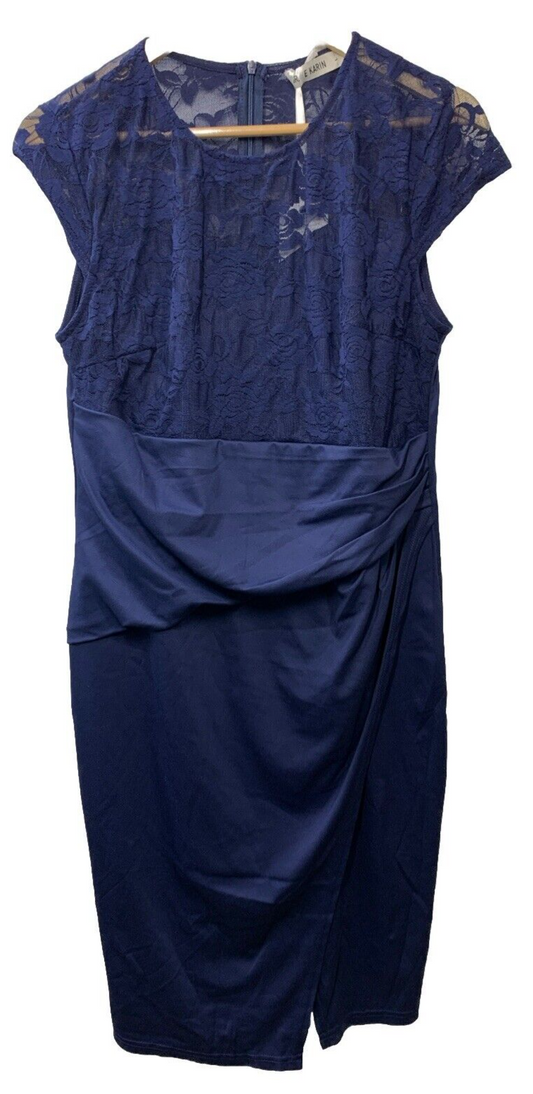 GRACE KARIN Sleeveless Lace Party Cocktail Dress Wrap Ruched Body Sleeveless L