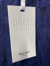 GRACE KARIN Sleeveless Lace Party Cocktail Dress Wrap Ruched Body Sleeveless L